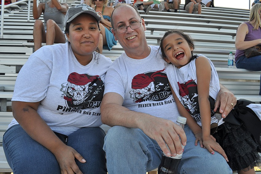 Christie Castro, Charles Walsh and Micaela Castro came out to watch Jason Walsh play.