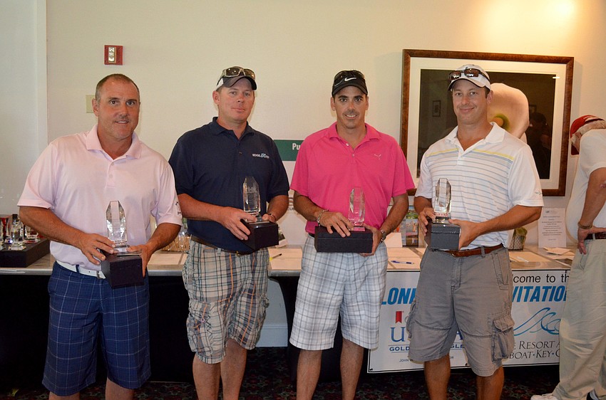 Randy Frey, Jay Anderson, Steve Georgie and Ryan Barbour took first place in the tournament.