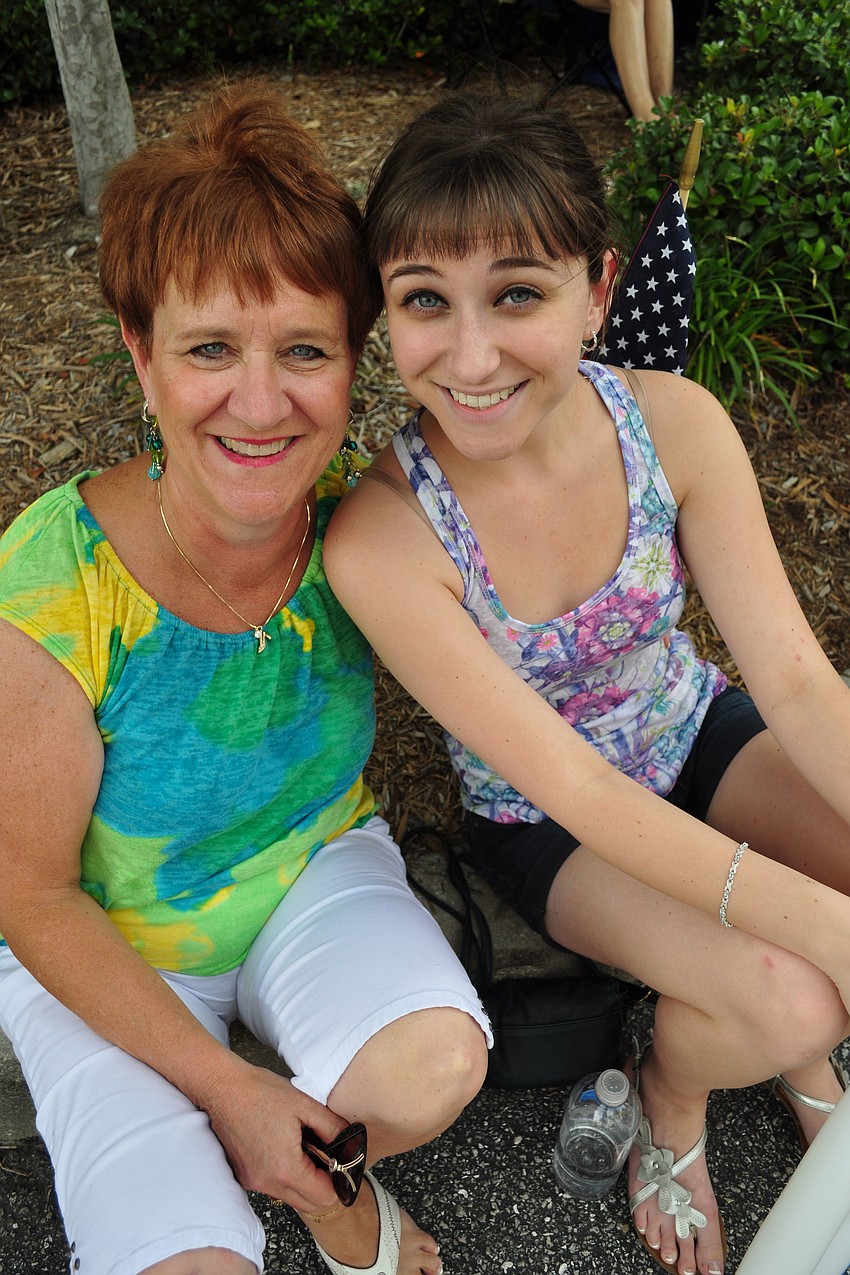 Leslie Hinton came out with her daughter, Taryn, who is graduating from Lakewood Ranch High School this year.