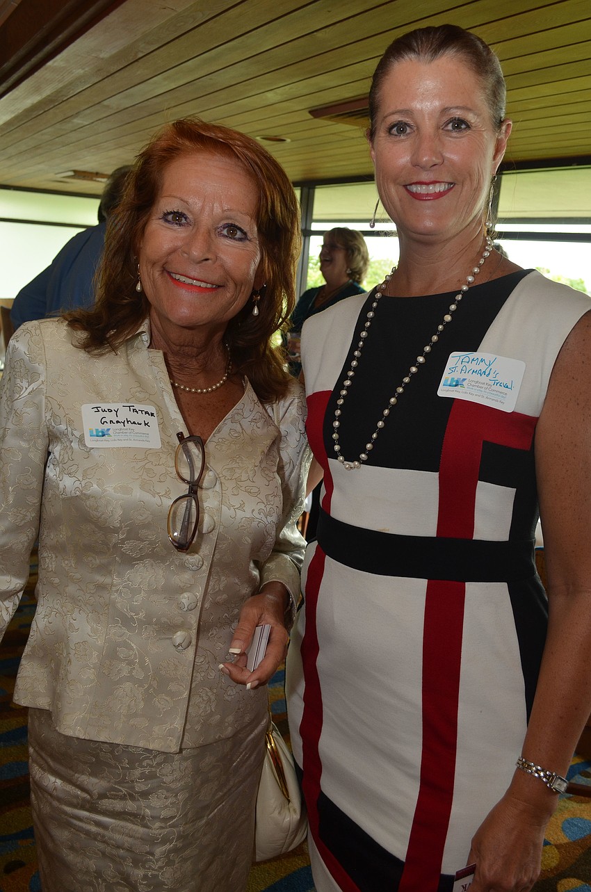Judy Tatar of Grayhawk Windows and Door Remodeling and Tammy Halsted of St. Armandâ€™s Travel
