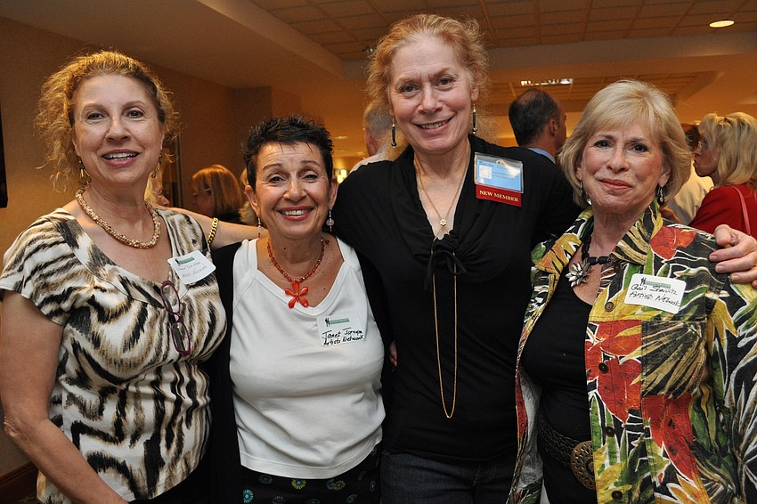 Sharon Tell Wood, Janet Jarzyna, Bonnie Elkins and Gail Shaivitz represented Artists Network.