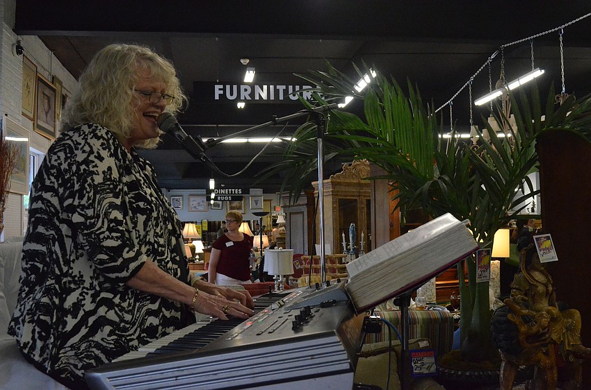 Debbie Keaton provided music and entertainment for the crowd. She has been a musician since she could remember and she can be found playing at Mattisonâ€™s and Euphemia Haye.