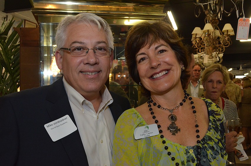 Board Chairman of Out-of-Door Academy Mike von Waldner and Cathy Layton, Selby Garden Trustee.