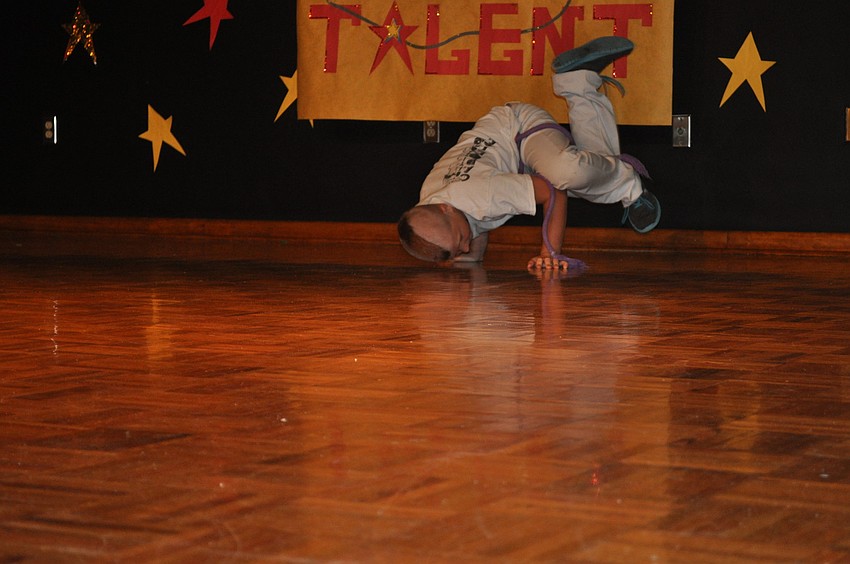 James Mamlock did some kung-fu moves.