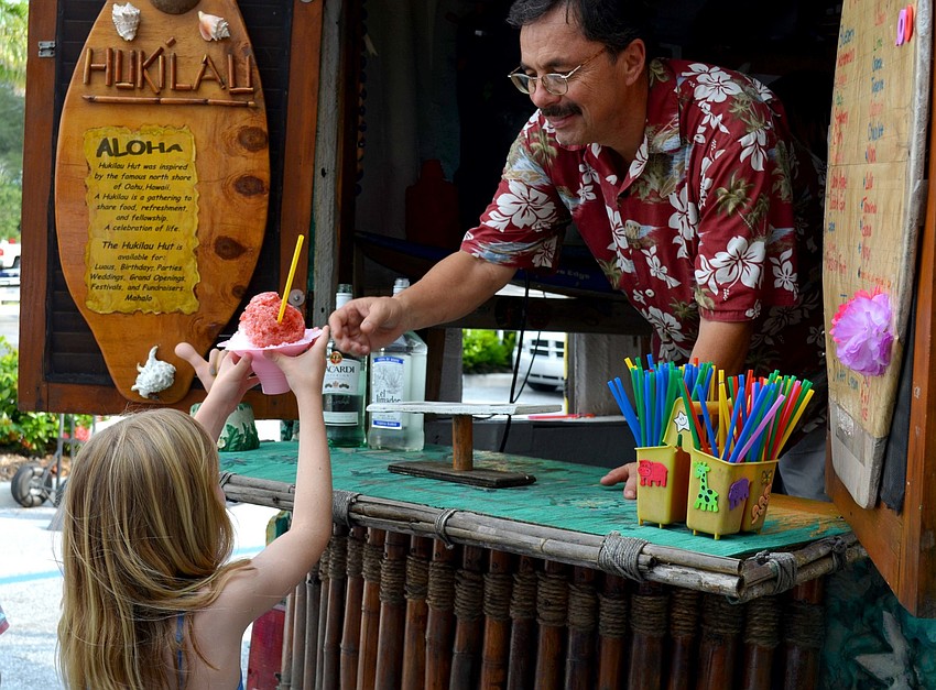 Guests beat the heat with cold treats.