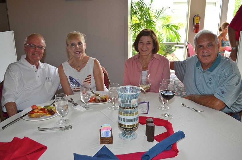 Charles and Rita Murray with Mary Thompson and Jacques Fortin