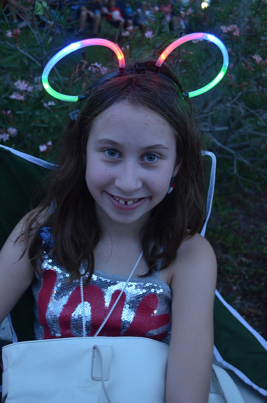 Monica Privette, 10, is visiting her grandparents from Georgia.