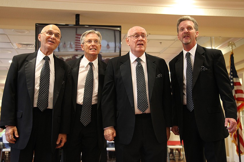 Performers Dick Zarfos, Hank Stromenger, Bob Mitchell and Bill Colleran entertain the crowd.