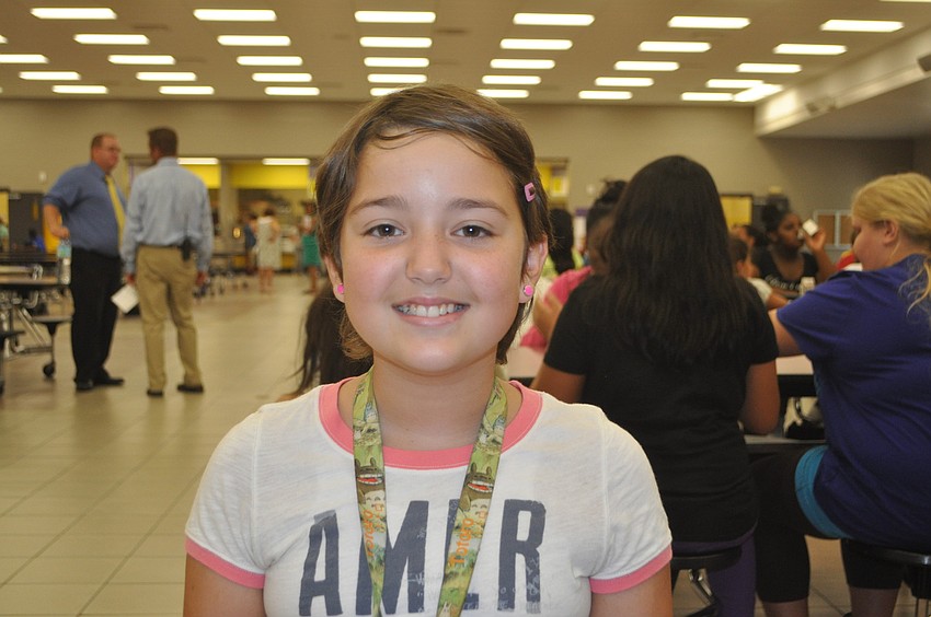 Booker VPA sixth grader Kalay Rio, 10.