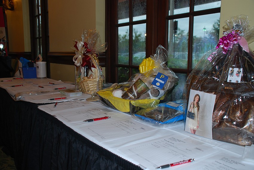 Auctioned off items varied from local hand made necklaces to wine baskets and spa retreats