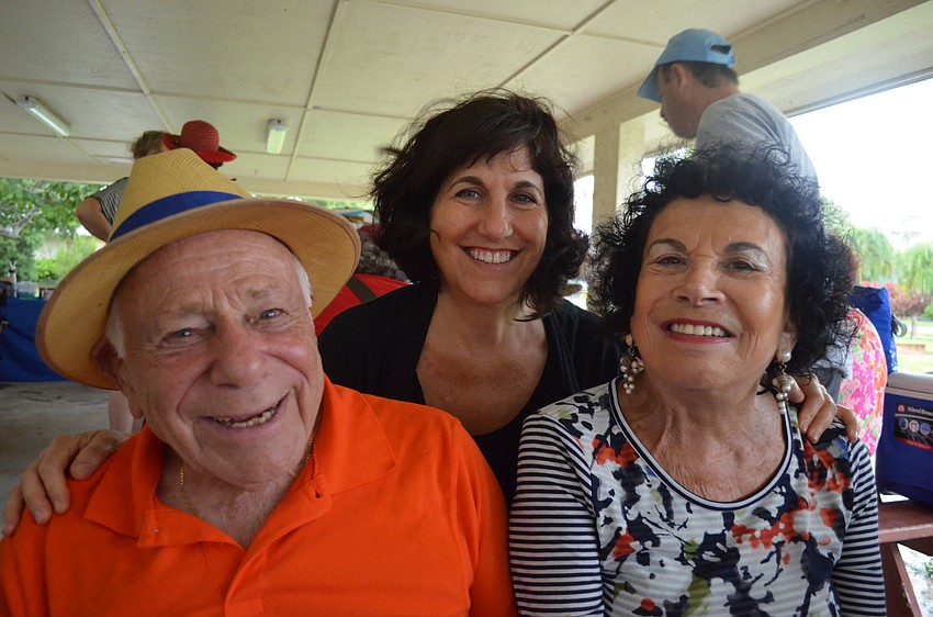 Lisa Block visits her mother Sylvia Waldman and Dan for the Rosh Hashanah celebration.