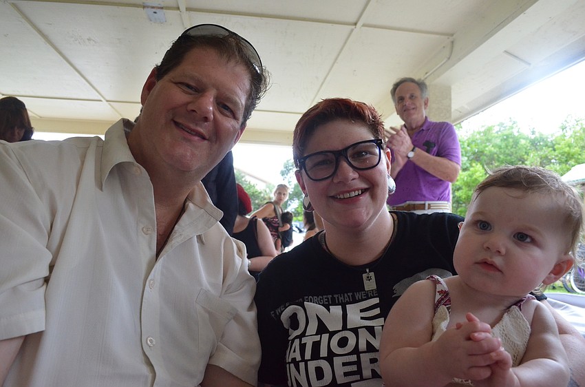 Steven and Amber Phillips with their 1-year old Zoe