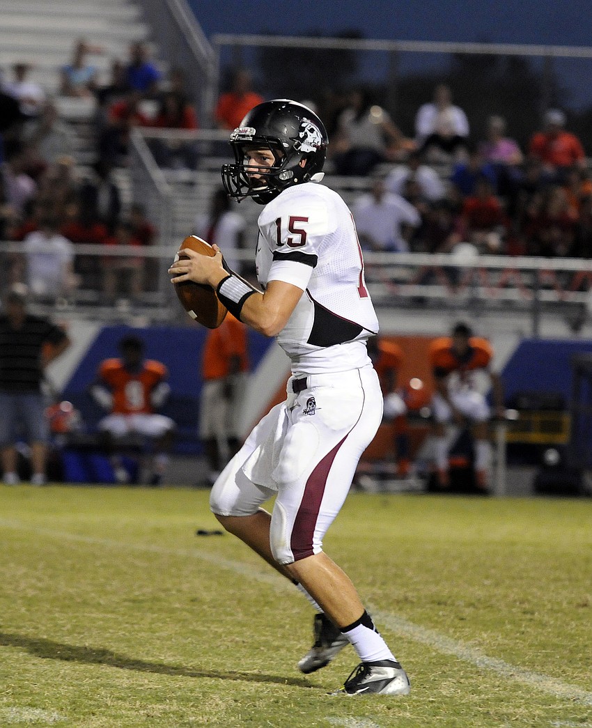 Braden River quarterback Dusty Peebles completed 7-of-11 passes for 117 yards and a touchdown.