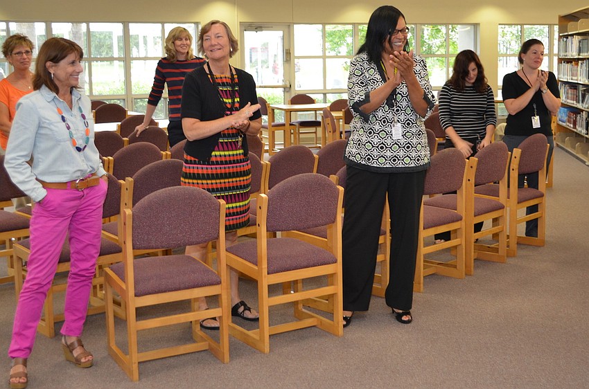 Sarasota High School faculty and staff sing 