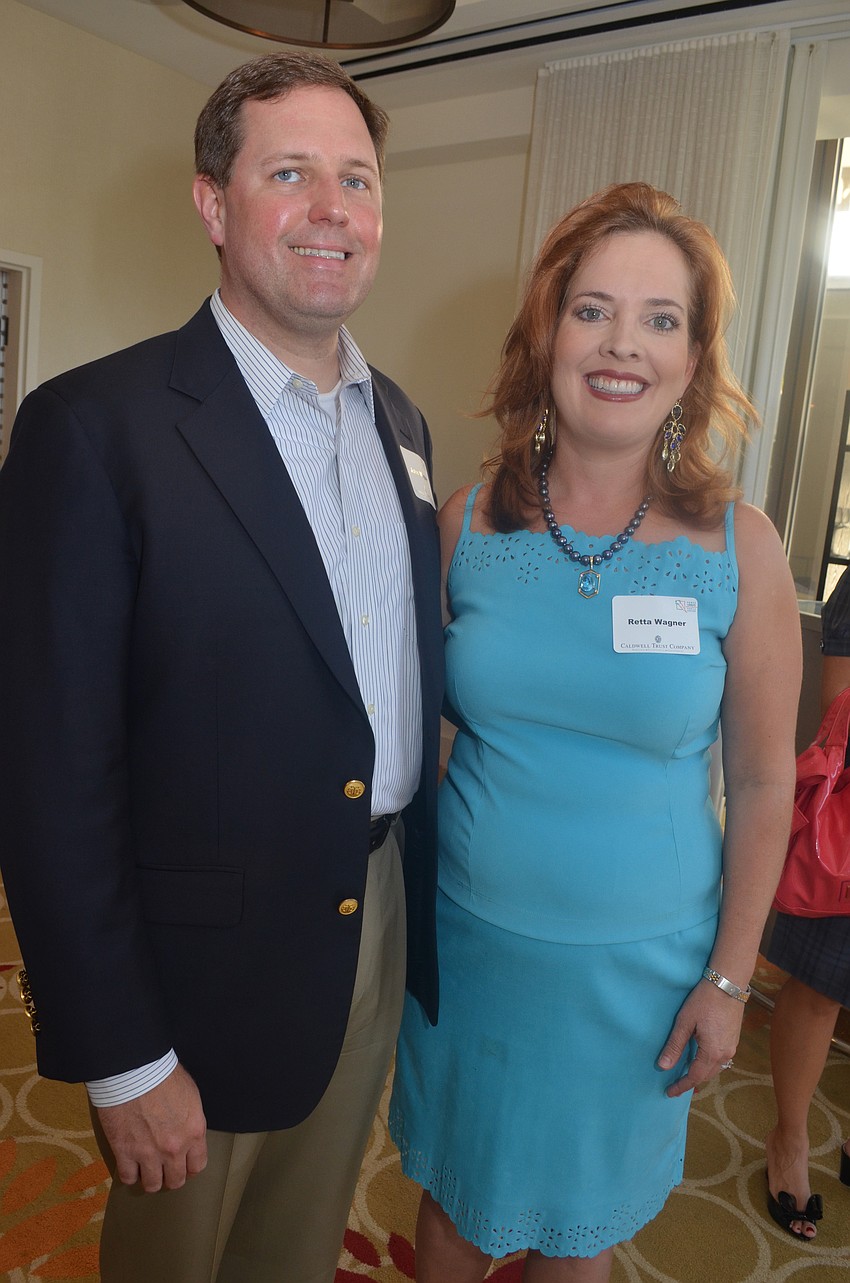 John Wagner with his wife and chair Retta