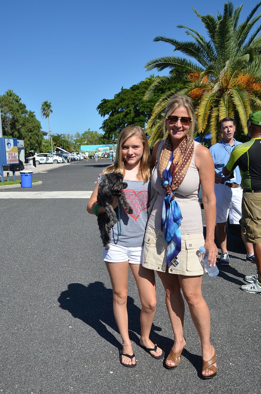 Miro and Jill Ramsey with Shadow the Yorkiepoo