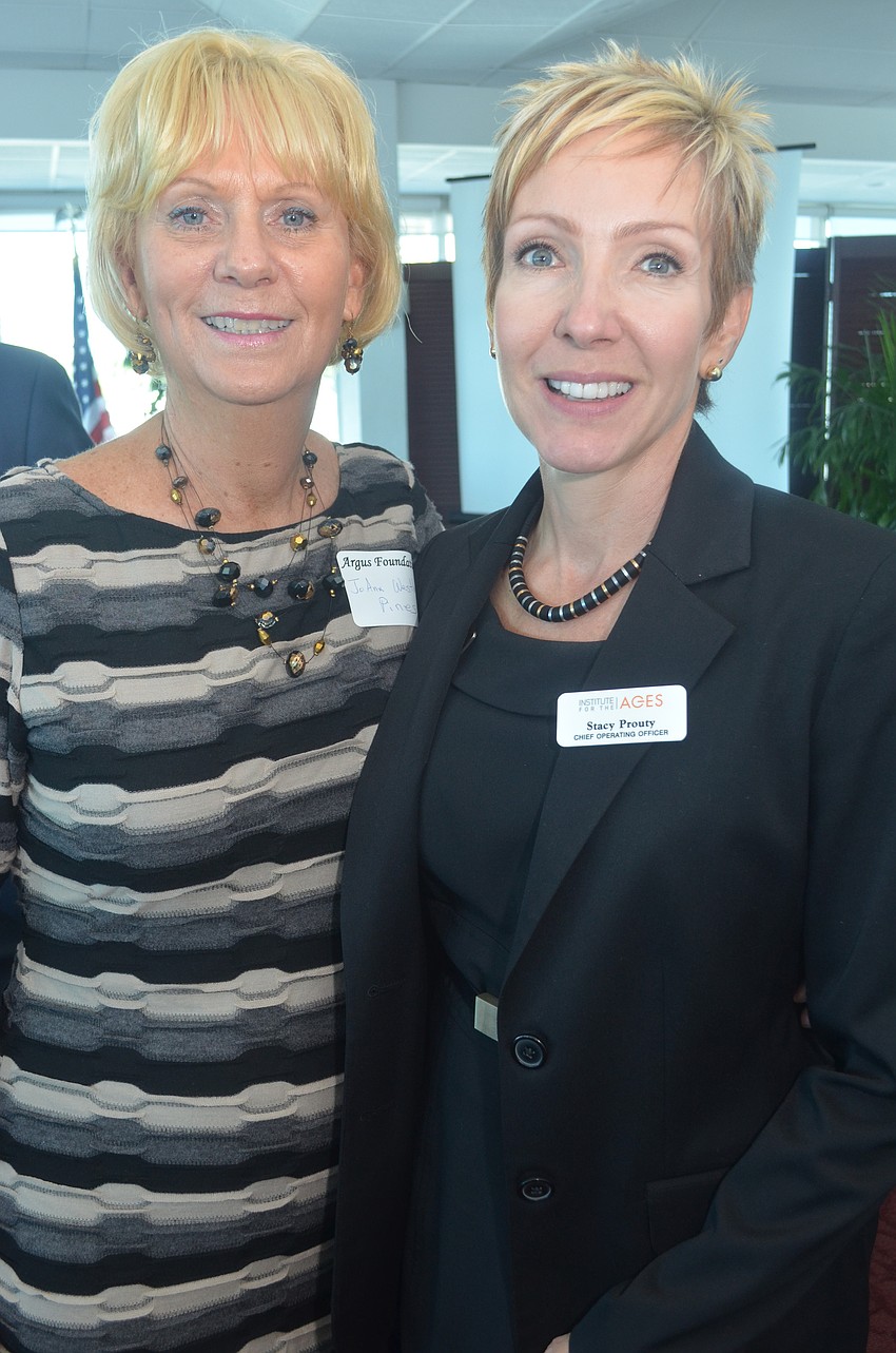 JoAnn Westbrook of the Pines of Sarasota and Stacy Prouty of Institute for the Ages
