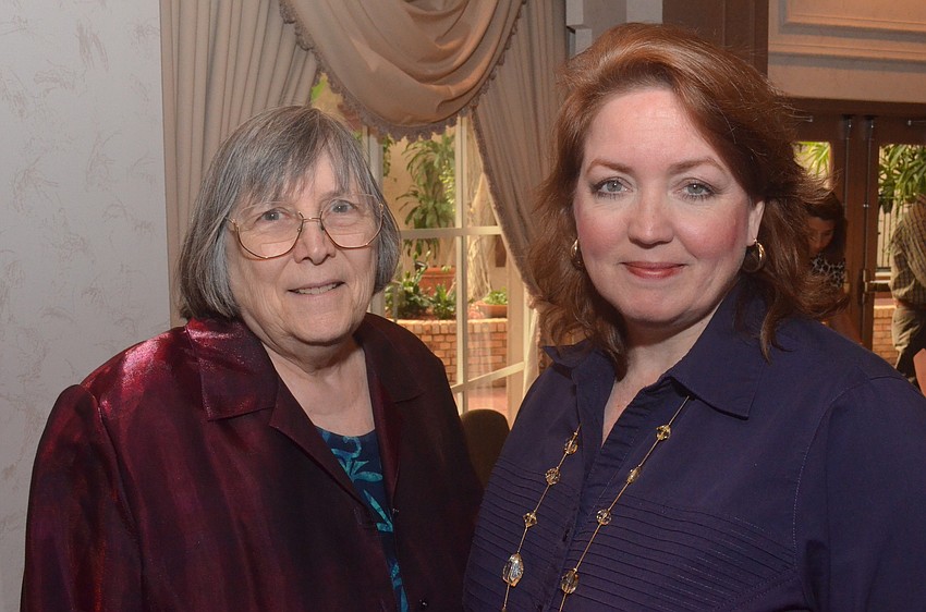 Kafi Benz of CONA and panelist and WSRQ radio host Susan Nilon