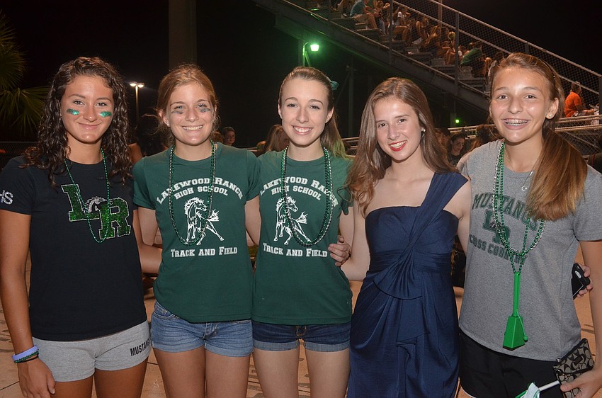 Sophomores Carly Palkovich, Olivia Ogles, Anna McDaniel, Caitlyn Duffy and Elif Akar