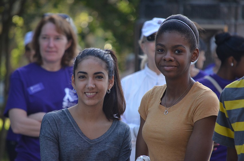 Y Achievers Diana Milo, 16, and Hadassa Pierre, 16, are part of the YMCA career development program.