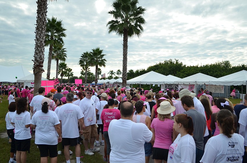 More than 10,000 people attended Making Strides for Breast Cancer Saturday, Oct. 19, at the Sarasota Polo Club.