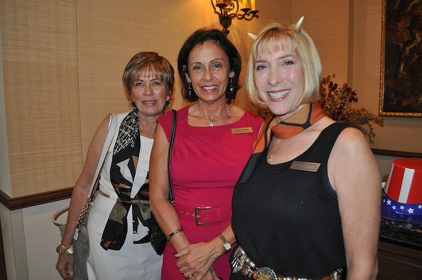 Susan Hilton, Joanna Sternberg and Michelle Crabtree of Michael Saunders