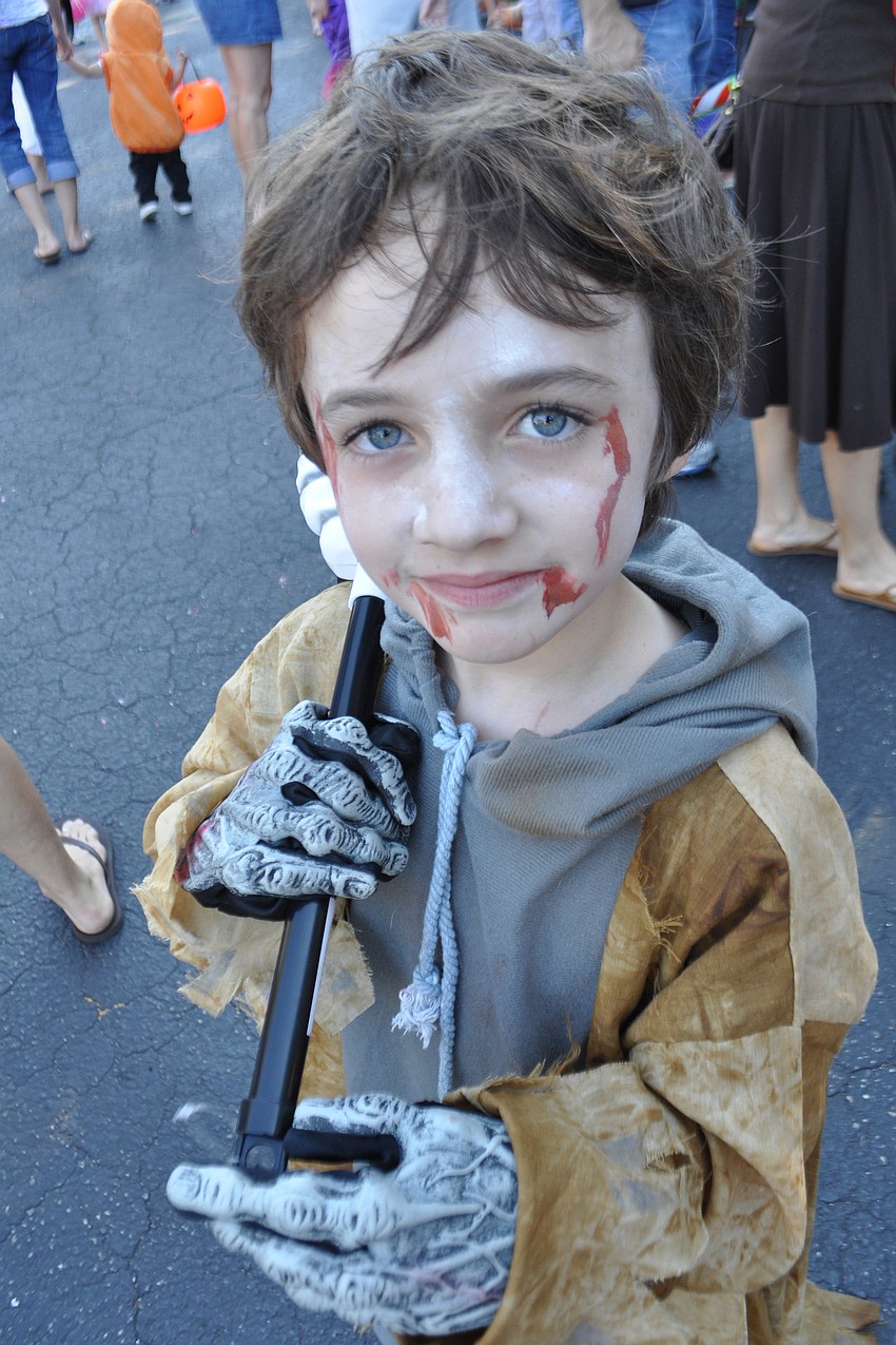 Ben Schuyler, 6, came as a zombie.