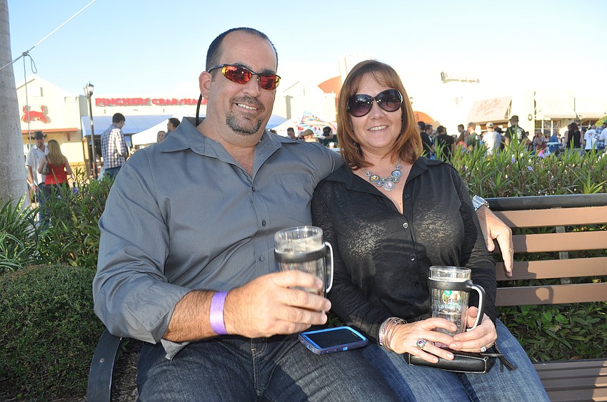 Todd and Billy Jo Garrity coordinated their mugs.