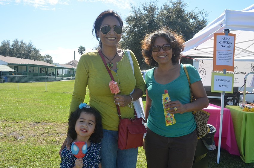 Camila Lopze, with mom Carolina Merlos and aunt Sandra Mendosa have a girlsâ€™ day out