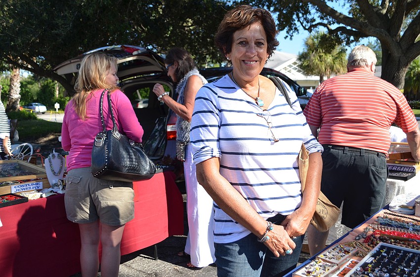 Silvia Golueke shops at the Centre Shops Fall Festival