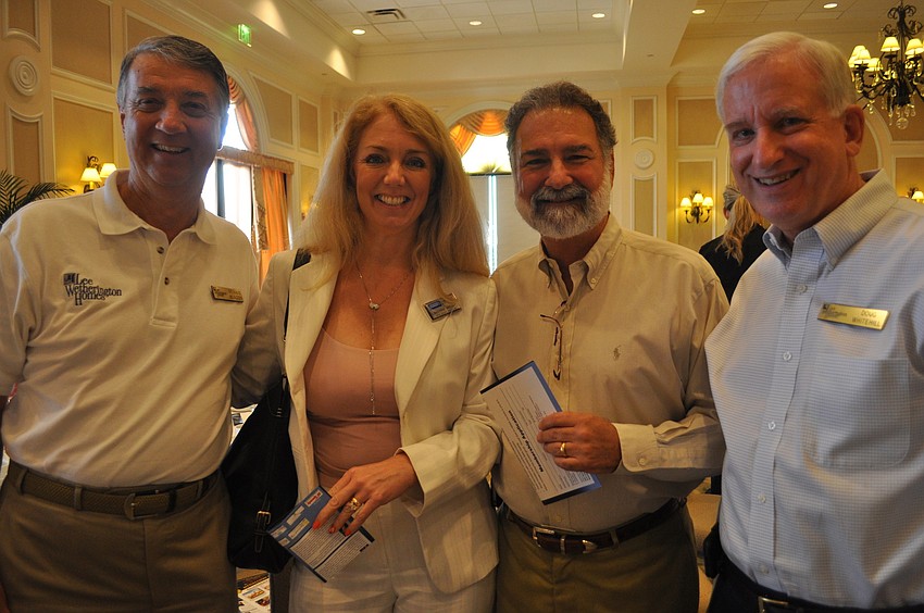Dennis Blazey of Lee Wetherington, Christine Spelman of Coldwell Banker and Peter Mason and Doug Whitehill of Lee Wetherington