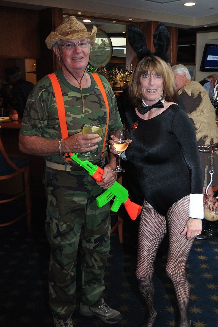 Tom and Sally Reed play a hunter and his prey.