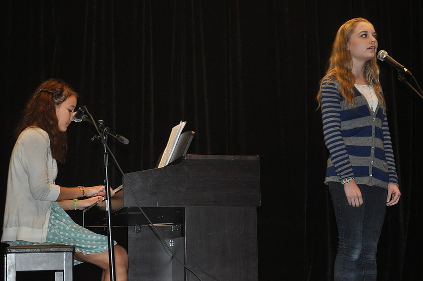 Madi Chaney and Carrie Dutting performed a duet.