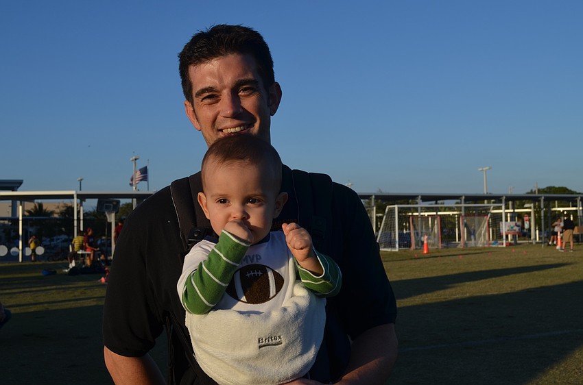 Jimmy Fowler, Sarasota class of â€™98, with son James