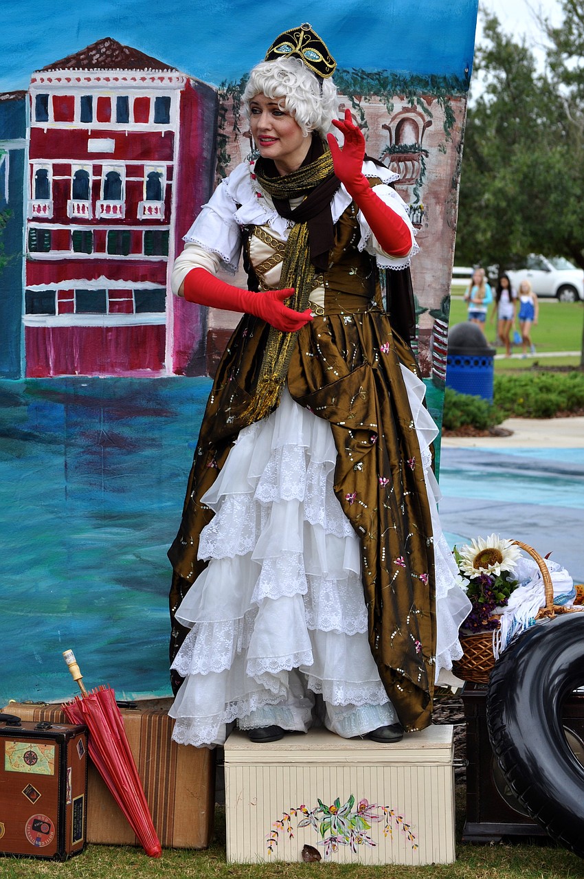 Francesca Goh dresses for the occasion.