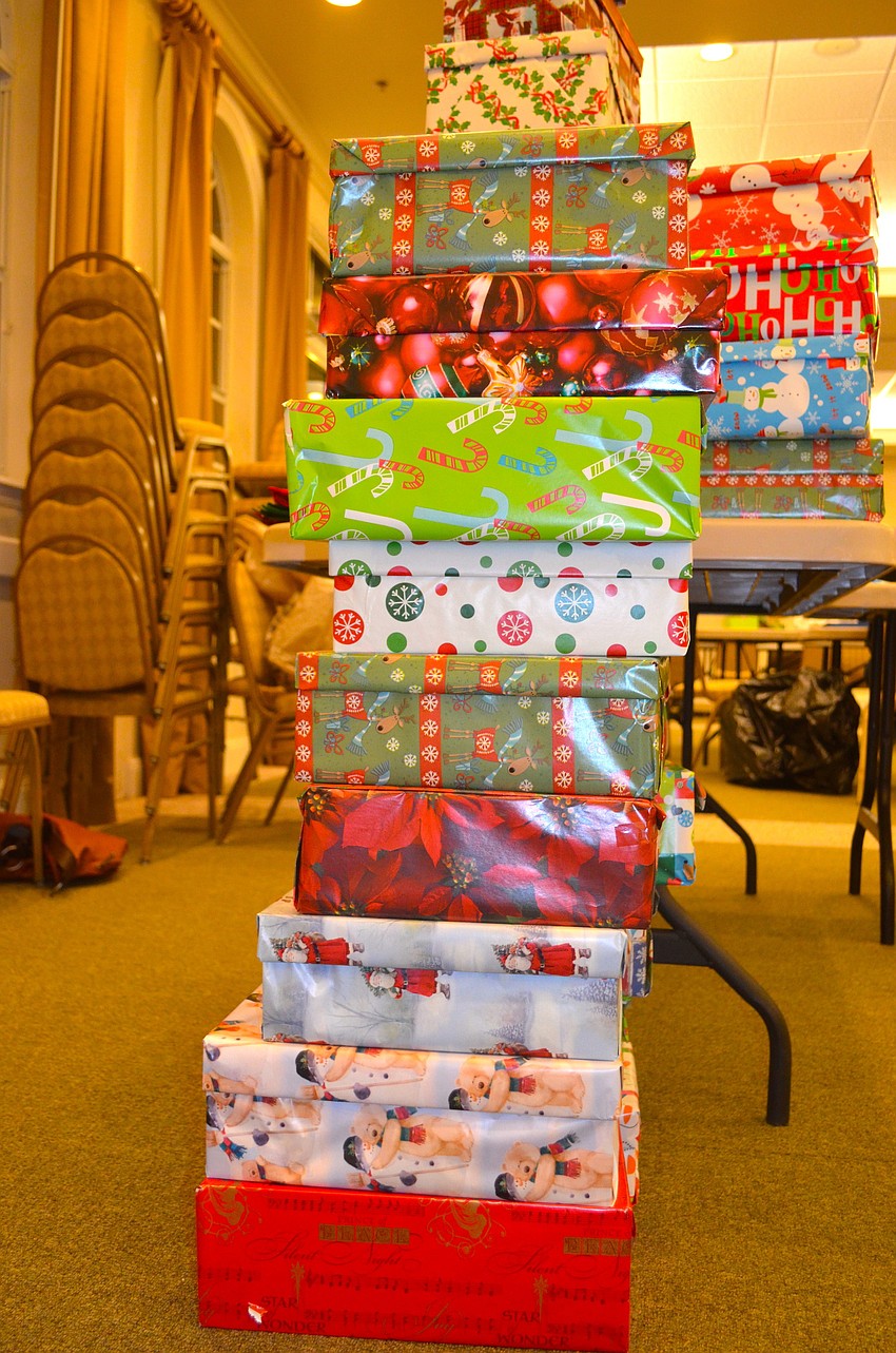 This year, the goal is to wrap 1,000 boxes.