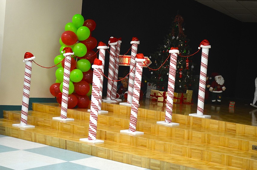 The stage is set for Santa.