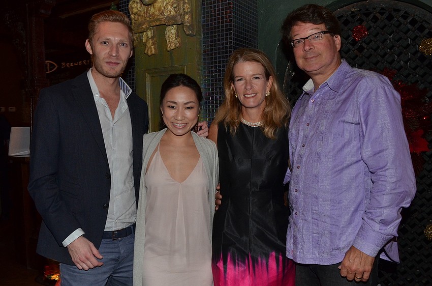 Thomas Frey and Shoko Kubota with Elizabeth and Stuart Moore