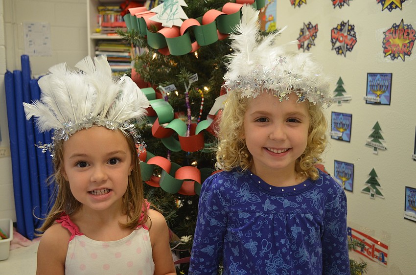 Hannah Manley and Kate Grosso as angels