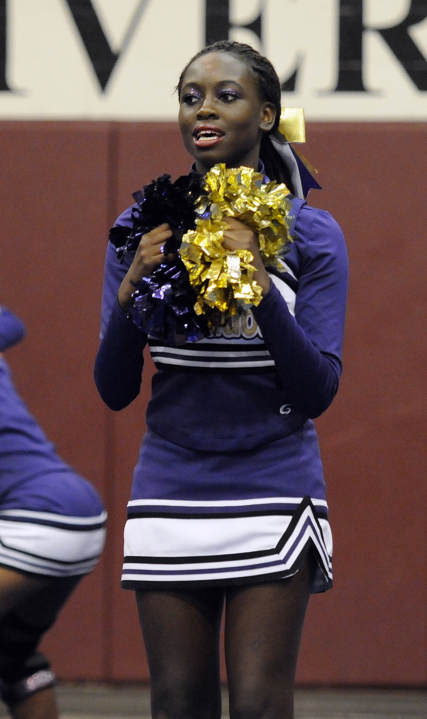 Booker High freshman Janaiea Jones enjoyed competing in her first Cheerfest Competition.