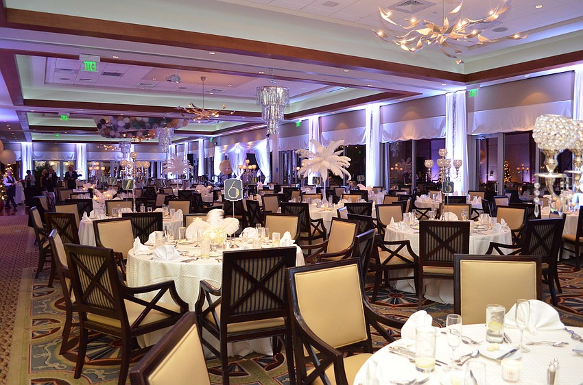 The ballroom for the New Yearâ€™s Eve Gala was stunning â€“ and complete with a balloon drop.