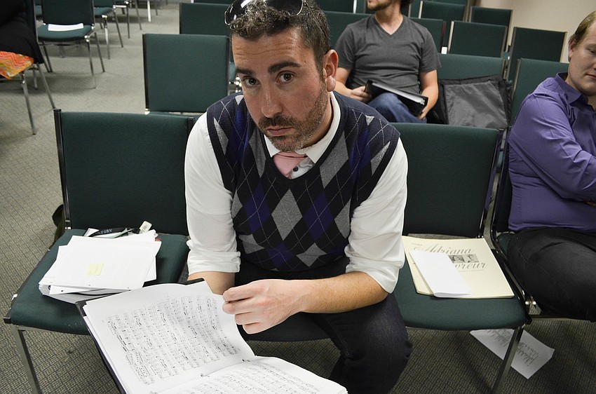 bass-baritone William Roberts in his first rehearsal
