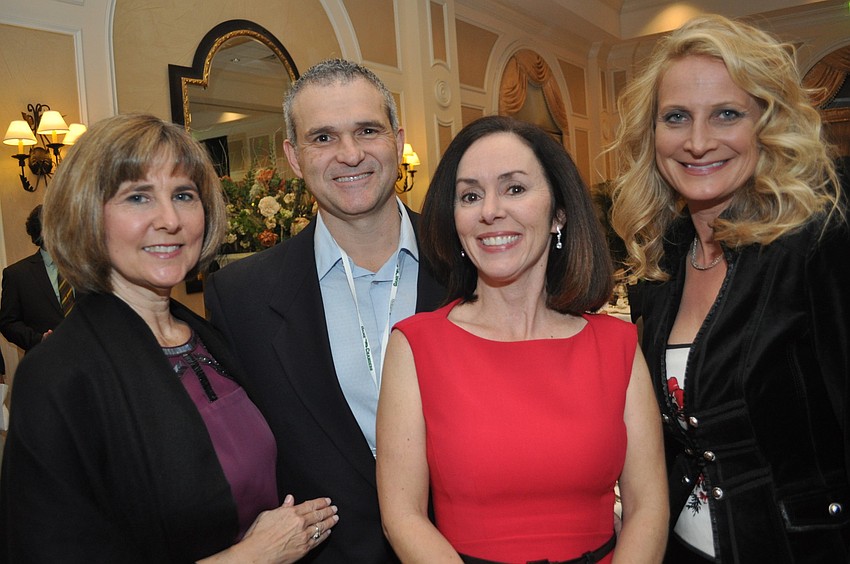 Lisa Weaver, Manny and Diane Rodriguez and Christina Riggio