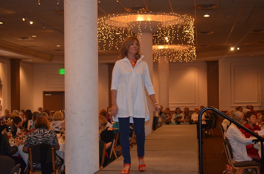 Jackie Cutrone walks the runway.