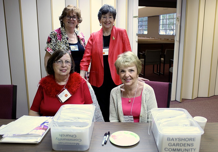 (Standing) Edie Black and Joan Roecker (Sitting) Emily Dabio and Joyce Mazurek