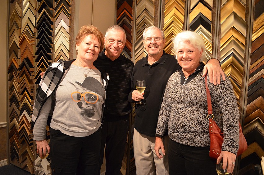 Cindy and Ronald Wilds with Roger and Sandi Collins at Dabbert Gallery