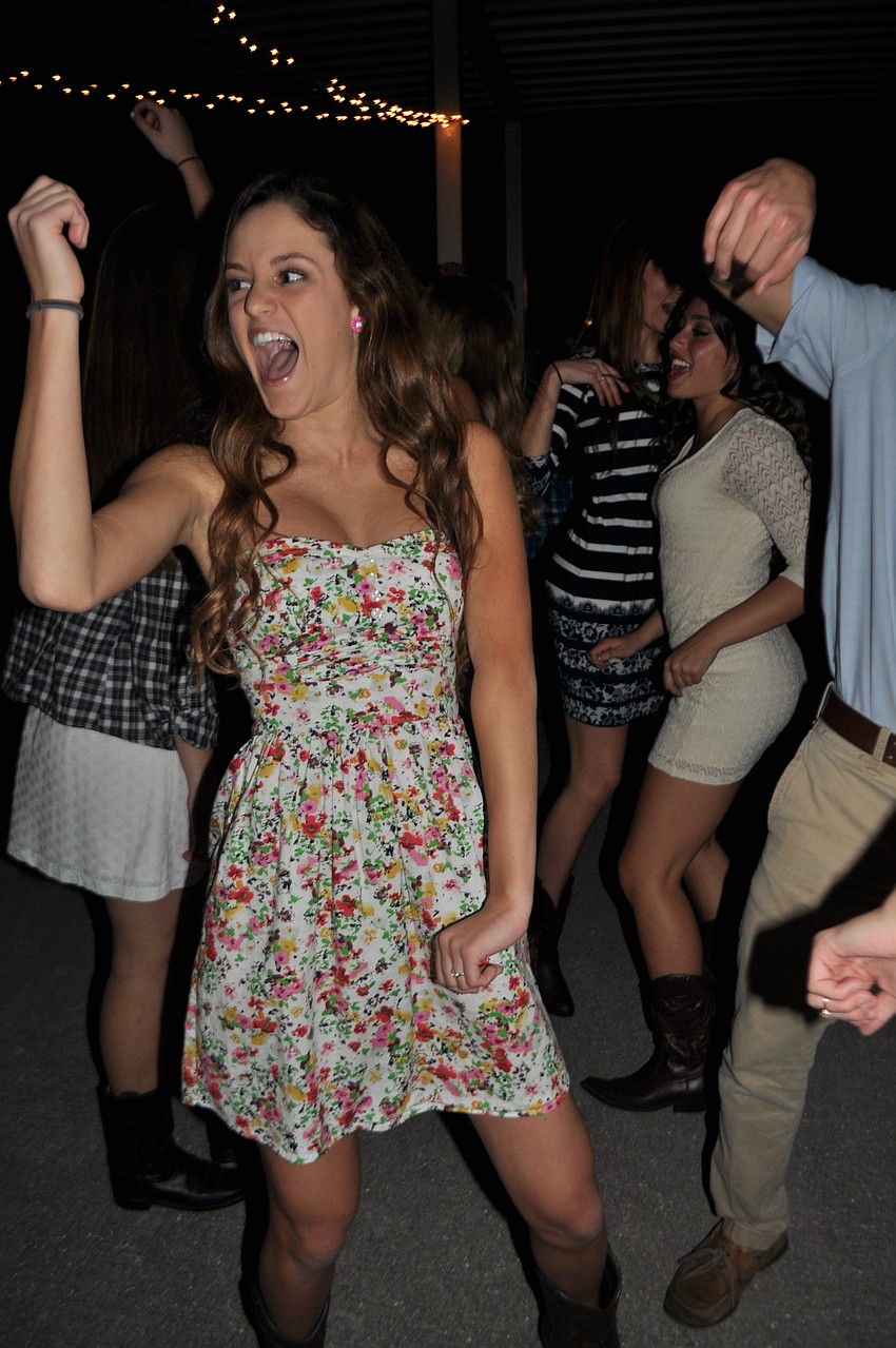 Meghan Wolfe shows off her best dance moves.