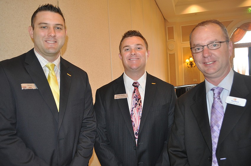 Bruce Gallaway and Jeremy Keller of BB&T and Clifton Aiken of SunTrust