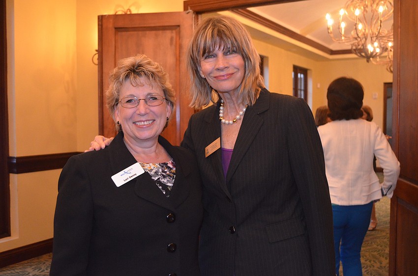 Lori Denny from SouthTech with Commissioner Suzanne Atwell