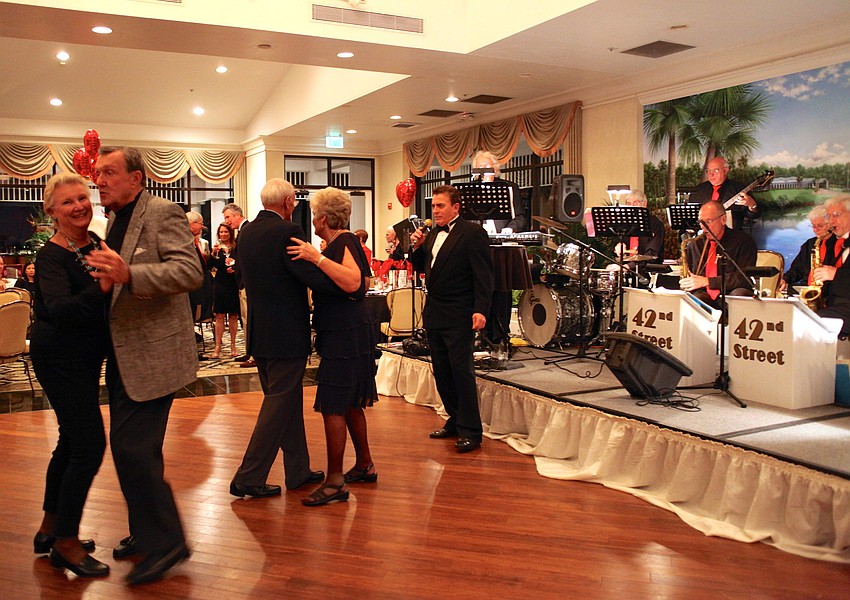Couples dance to the 42nd Street Las Vegas Express Band.
